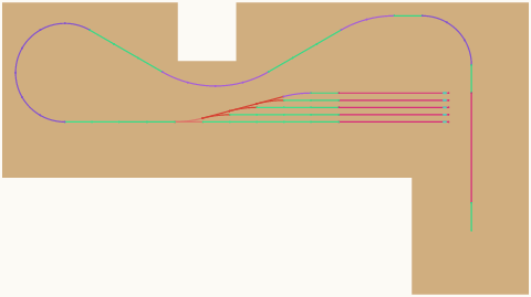 Sonntagsfahrplan Schattenbahnhof